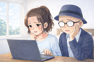 化学物質過敏症という病気を突き止めたが、どうやって対策をすればいいか分からず途方に暮れる葵と静。