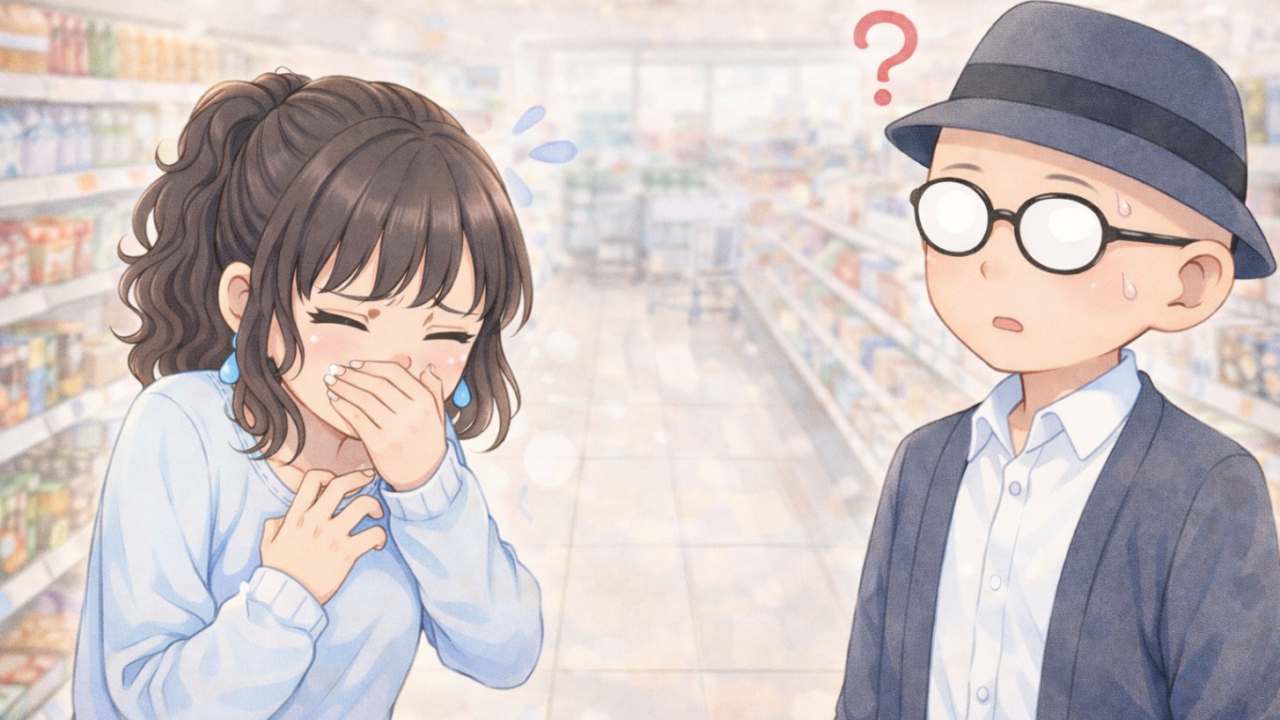 買い物中、葵が化学物質過敏症の症状を発症。においが原因と言われても理解できない静。