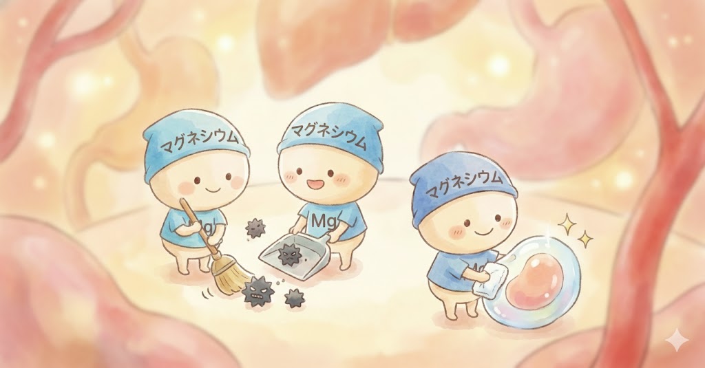 マグネシウムが解毒のサポートをしている