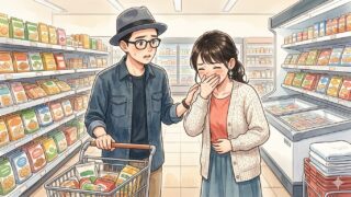 買い物中、葵が化学物質過敏症の症状を発症。においが原因と言われても理解できない静。