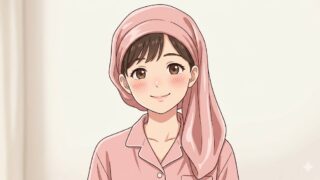 ロングヘアでもゴムが苦手でも、大丈夫なシルクナイトキャップ