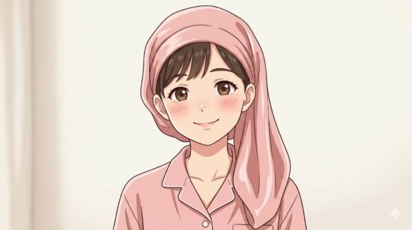ロングヘアでもゴムが苦手でも、大丈夫なシルクナイトキャップ