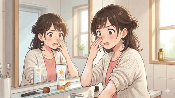 外で試した時には気が付かなかったが、家で日焼け止めを開けたら、匂いが強すぎて驚いた葵