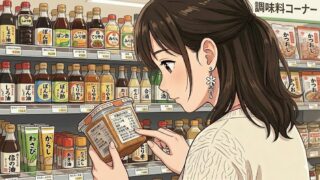 危険な添加物が含まれていないかチェックする葵