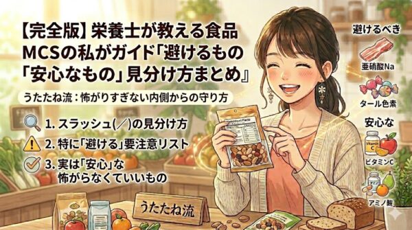 【完全版】栄養士が教える食品添加物ガイド｜MCSの私が「避けるもの」「安心なもの」見分け方まとめ