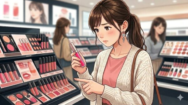 カルミン不使用と勘違いして、リップを買ってしまった葵