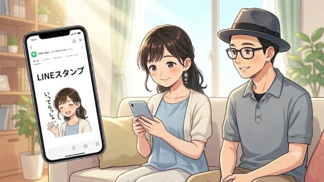 LINEのスタンプを作った葵