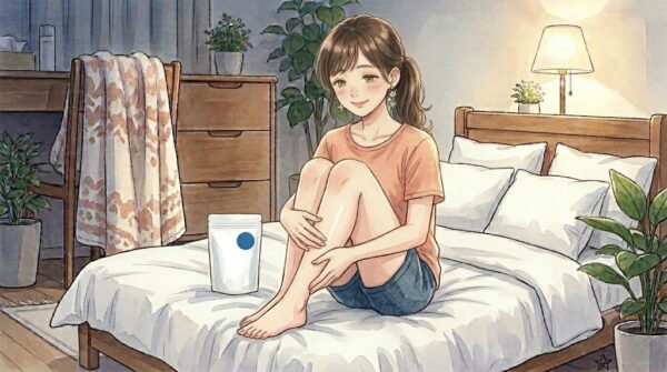脚つった日の夜にエプソムソルトのお風呂に浸かって、調子を取り戻した葵