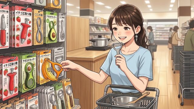 専用の調理器具は、結局使わなくなる場合が多いため、汎用性のある物のみを買う葵。