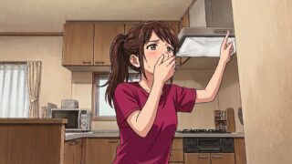 部屋の前の配管から、人がお風呂に入っている香りがするので、慌てて換気扇を回す葵。